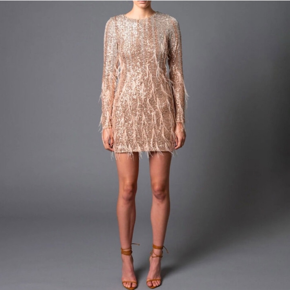 Le Superbe Babylon twiggy Elegant Sequin Dress size large - Picture 11 of 11